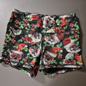 Fleo Rare Evil Santa Power High Rise Shorts